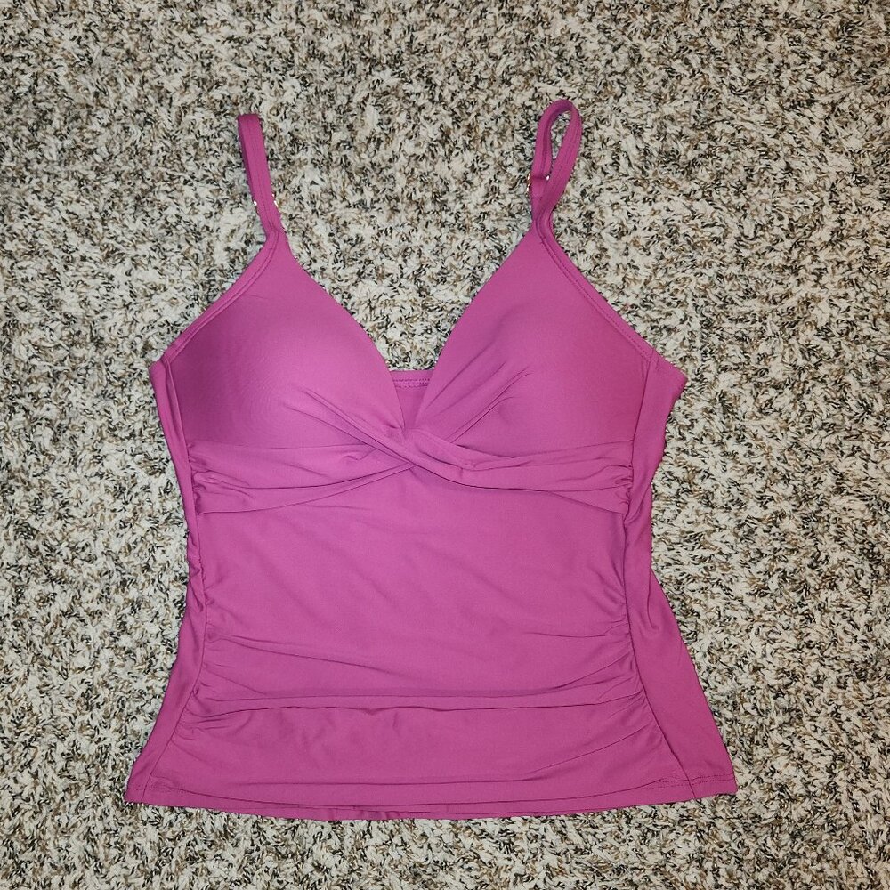 Freshwater Tankini Top – Size M – Fuchsia Pink - Picture 7 of 10
